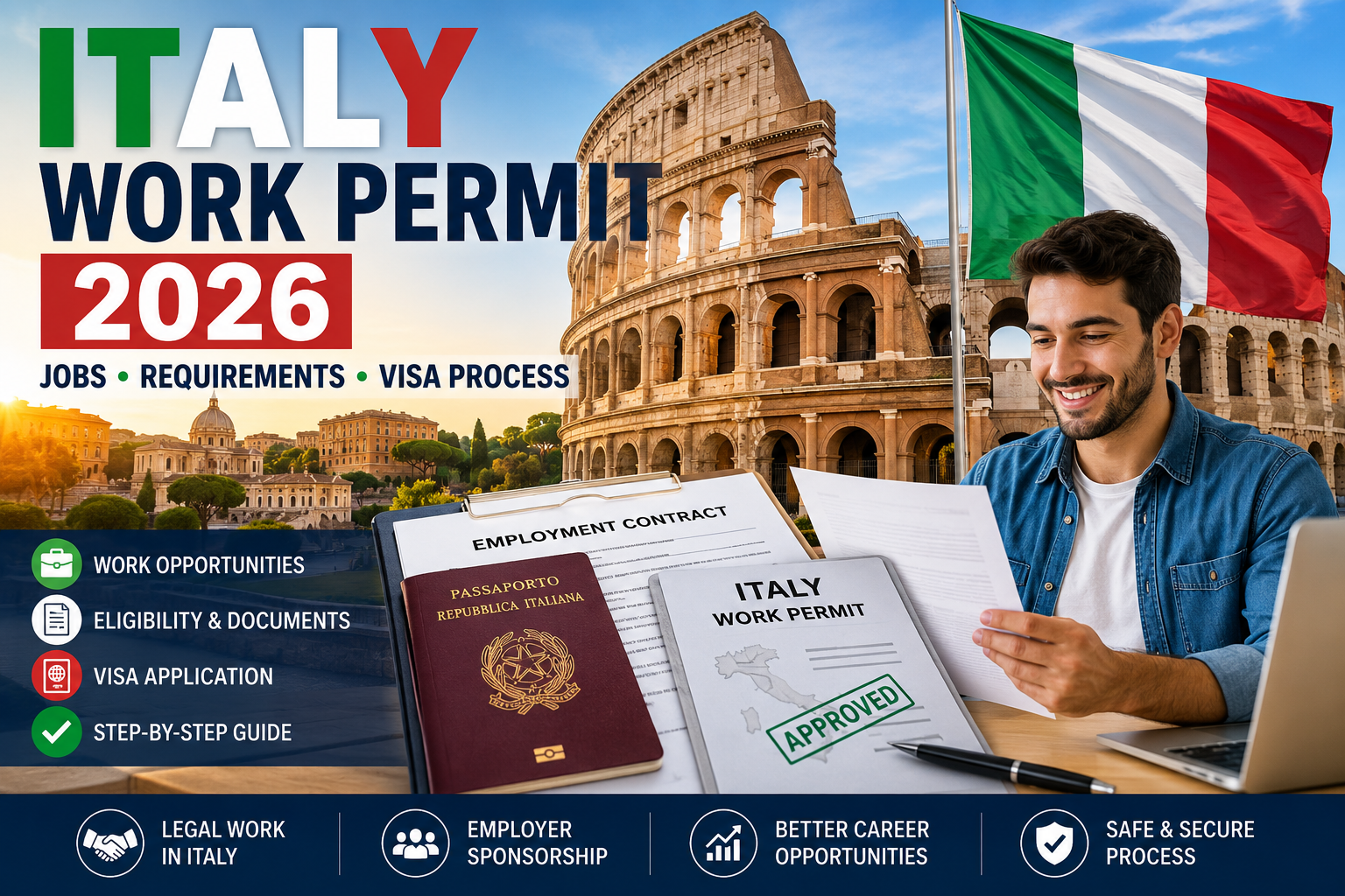 Italy Work Permit 2026 for foreign workers and job opportunities