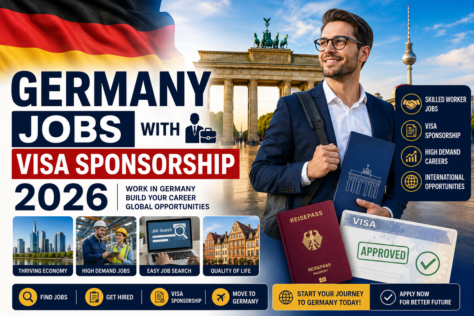 Germany jobs with visa sponsorship 2026 for international workers