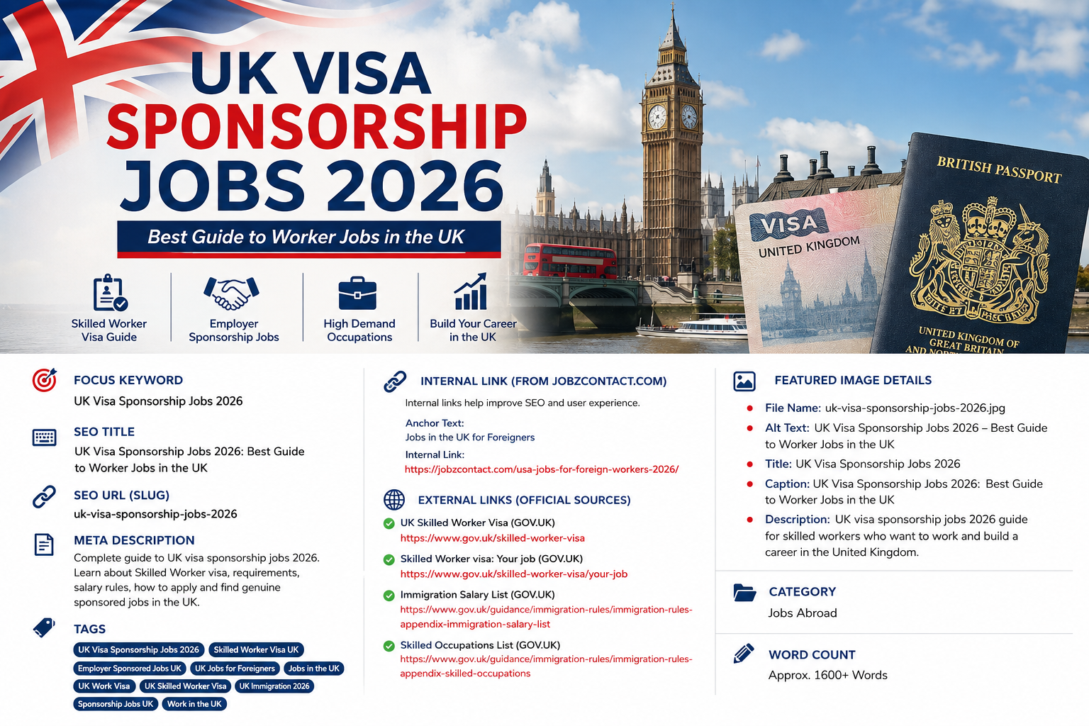 UK Visa Sponsorship Jobs 2026