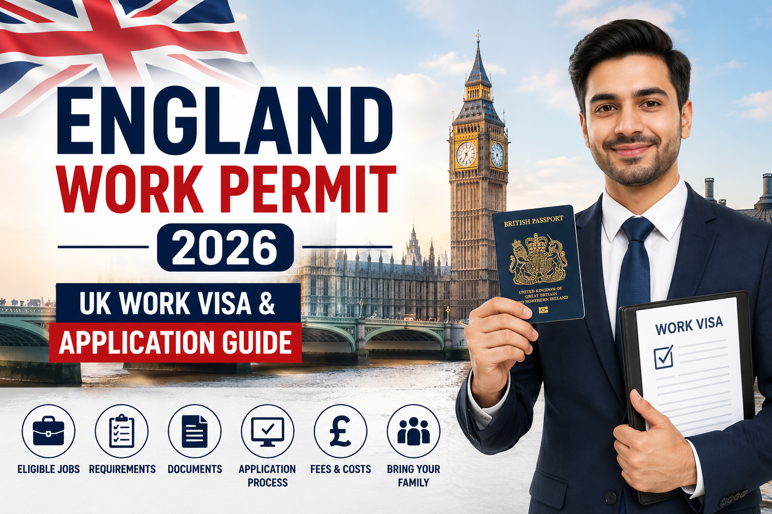 England Work Permit 2026 UK work visa and application guide